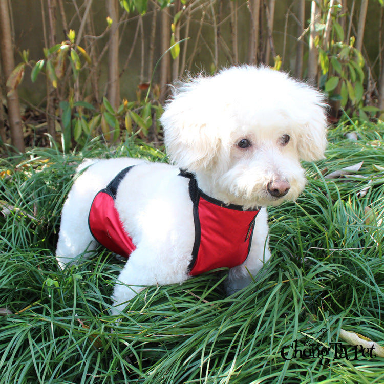 Anti dirty and anti wet clothes for pet's belly pocket