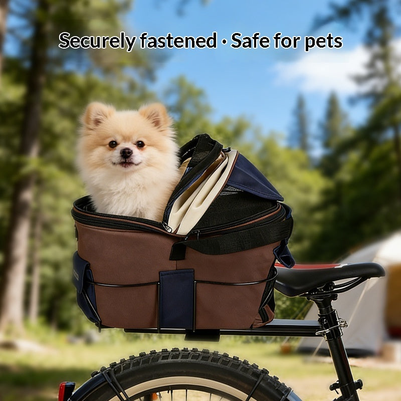 Pet Foldable Canvas Rear-Seat Carrier Bag