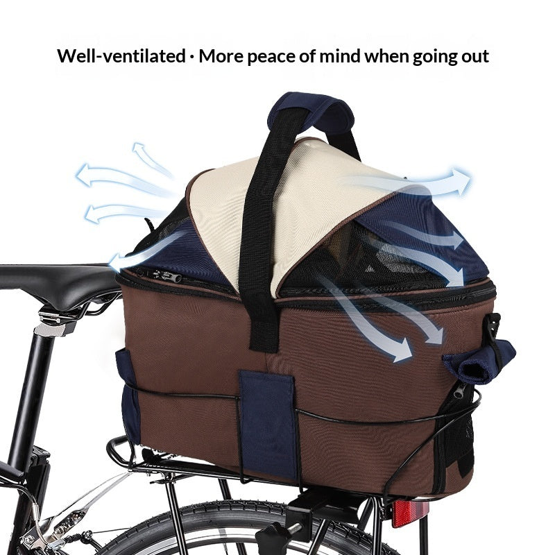 Pet Foldable Canvas Rear-Seat Carrier Bag